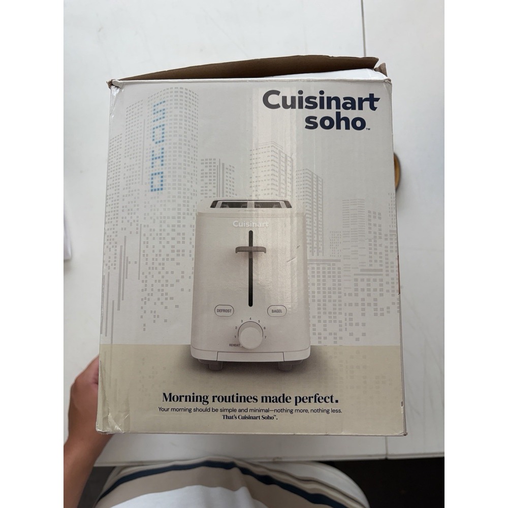 New Cuisinart Soho Collection 2 Slice Toaster, Reheat and Bagel Setting Truffle - Picture 4 of 5